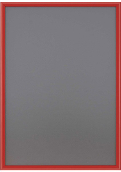 Alüminyum Açılır Kapanır Çerçeve Gönye Köşe - A1 - 60 x 84 cm - Kırmızı - 25MM