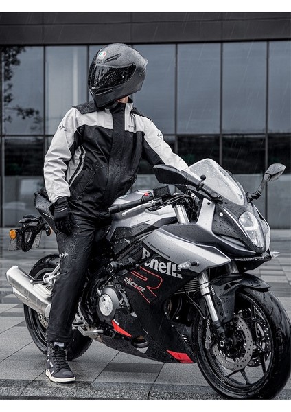 Sulaite Motosiklet Yağmurluk Oxford Kumaş Pantolon Ceket Siyah modelleri