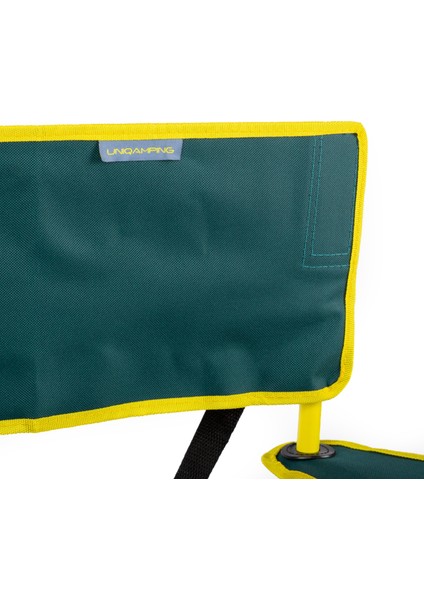 Eco Ergonomik Katlanır Kamp Sandalyesi Yeşil-Sarı
