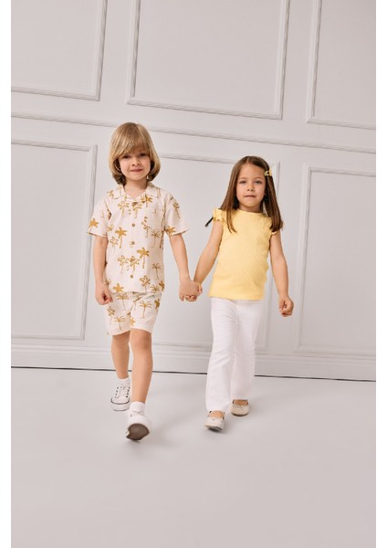 Kız Bebek Flare Fit İspanyol Paça Gabardin Pantolon E1798A525SM