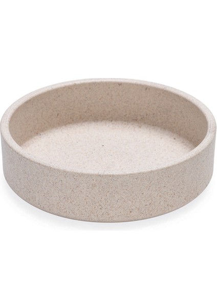 Dbl Kedi Mama Su Kabı, Bambu, Bej 12CM, 250ML Nrmsa