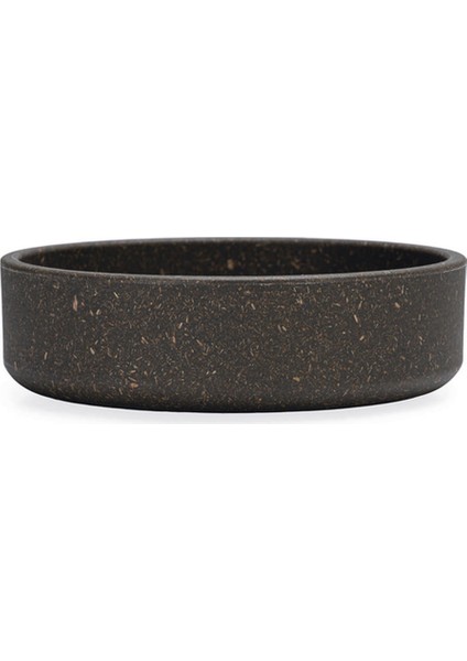 Dbl Kedi Mama Su Kabı, Bambu, Antrasit 12CM, 250ML Nrmsa