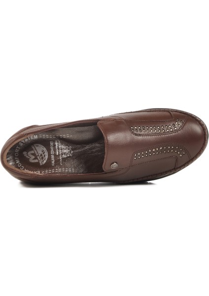 Taba Deri Kadın Anatomik Casual Ayakkabı 42641 Z fırsatları