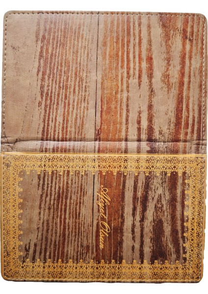 Deri Sandıklı Hesap Sümeni 14X21 cm (Vintage - Afiyet Olsun) | Dayanıklı - Restoran & Kafe Için fırsatları