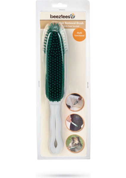 Kedi ve Köpek Tüyü Temizleme Fırçası, Kauçuk, Yeşil, 27X5X4CM Nrmsa