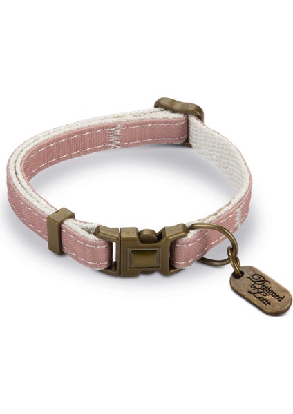 Dbl Kedi Boyun Tasması, Çift Katmanlı, Pudra Pembe, 20-30CM Nrmsa