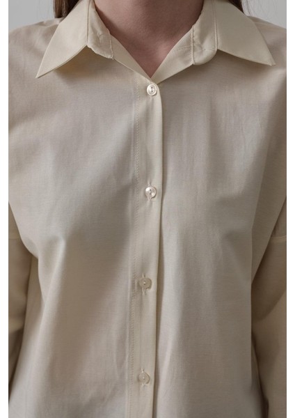Uzun Kol Gömlek - Ekru fiyatları