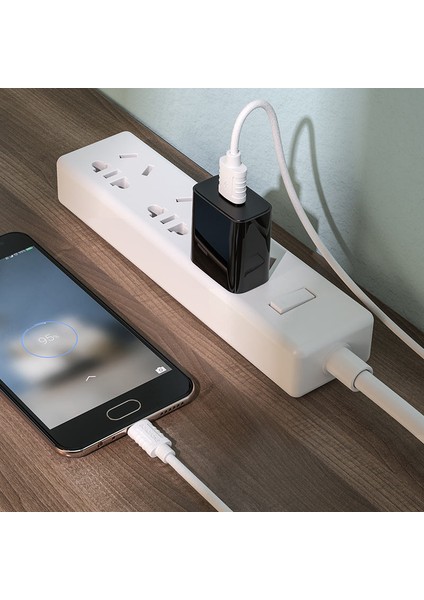 Android ile Uyumlu 2.4A Şarj ve Data Kablo USB To Mikro USB - 1 Metre - BX52