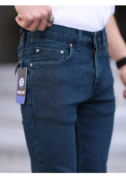 Erkek Slim Fit Casual Likralı Kot Pantolon indirimleri