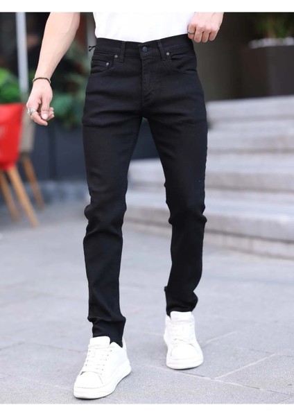 Erkek Slim Fit Casual Likralı Kot Pantolon