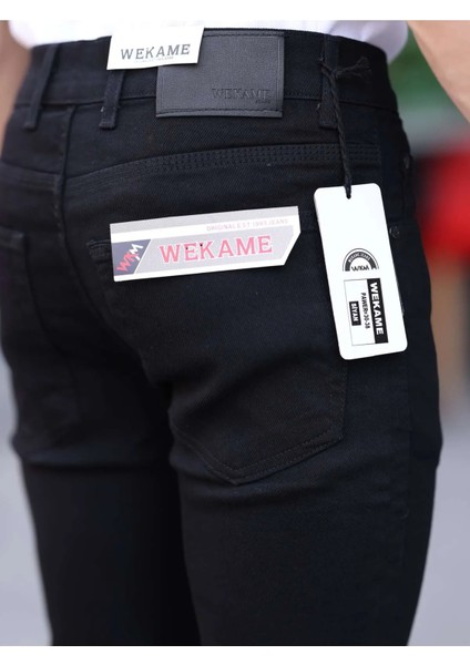 Erkek Slim Fit Casual Likralı Kot Pantolon