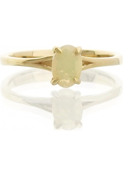 Opal Oval Tektaş Yüzük