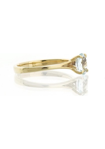 Aqua Marine Oval Tektaş Yüzük modelleri