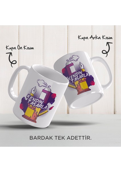 Kendi Tarzını Yansıt! Kişiye Özel Kendin Tasarla Fotoğraflı Porselen Kupa Bardak