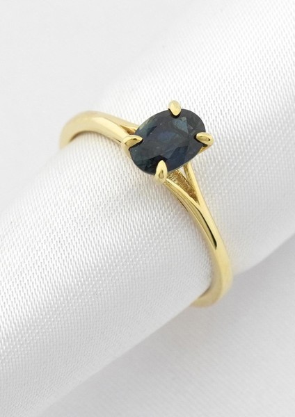 Safir Oval Tektaş Yüzük fırsatları