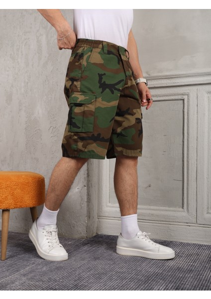 Erkek Kamuflaj Kargo Şort modelleri