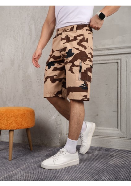 Erkek Kamuflaj Kargo Şort fırsatları