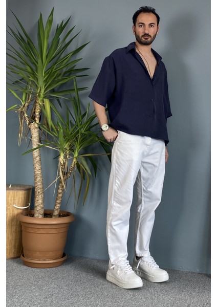 Ekru Kot Pantolon Regular Kalıp modelleri