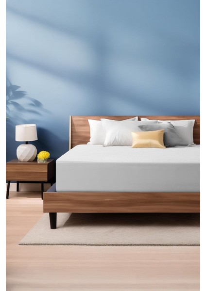 Unicolor Fitted Full Lastikli Sıvı Geçirmez Alez Sessiz ve Nefes Alabilir Yatak Koruyucu 180 x 200