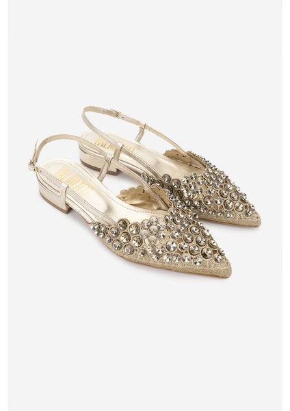 Kadın Deri & Tekstil Gold Topuklu Ayakkabı 1141 548 Zenıa 6-1 Byn Ayk Y25 Gold fiyatları