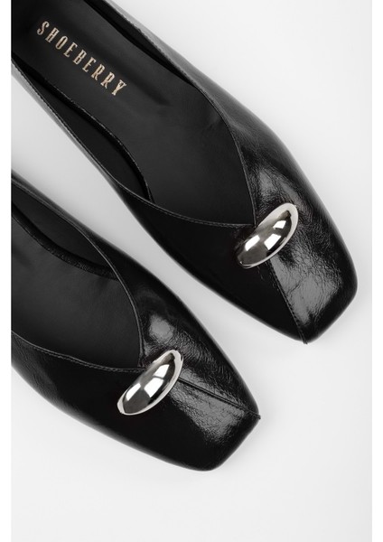 Kadın Melia Siyah Cilt Toka Detaylı Babet fırsatları