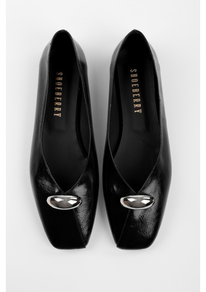 Kadın Melia Siyah Cilt Toka Detaylı Babet indirimleri