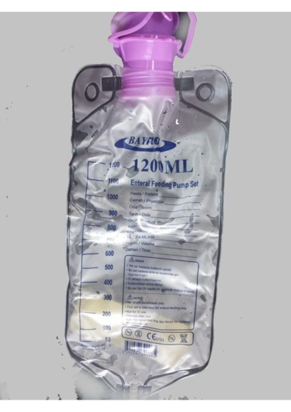 Enteral Beslenme Torbasi 1200 ml (Pompa ve Manuel Kullanilabilir) 10 Adet
