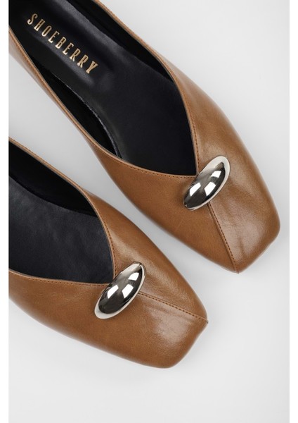 Kadın Melia Karamel Cilt Toka Detaylı Babet fiyatları