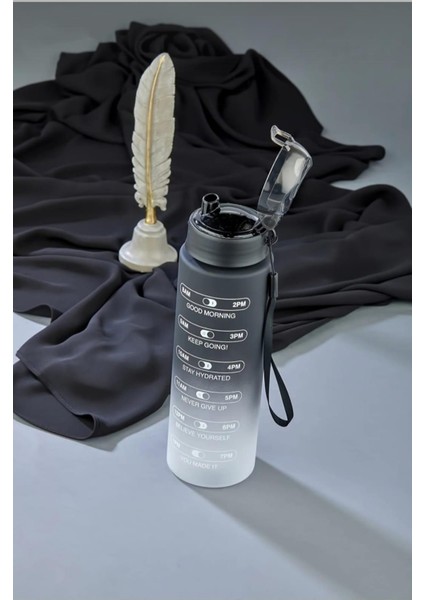 800 ml Motivasyon Yazılı Su Matarası Bpa Içermez Sızdırmaz Spor Ofis Için Su Şişesi modelleri