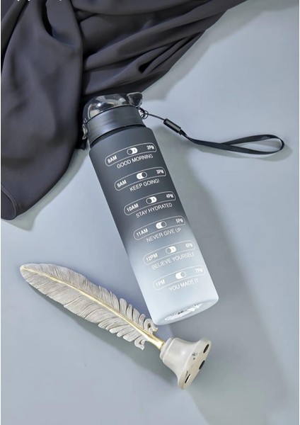 800 ml Motivasyon Yazılı Su Matarası Bpa Içermez Sızdırmaz Spor Ofis Için Su Şişesi indirimleri