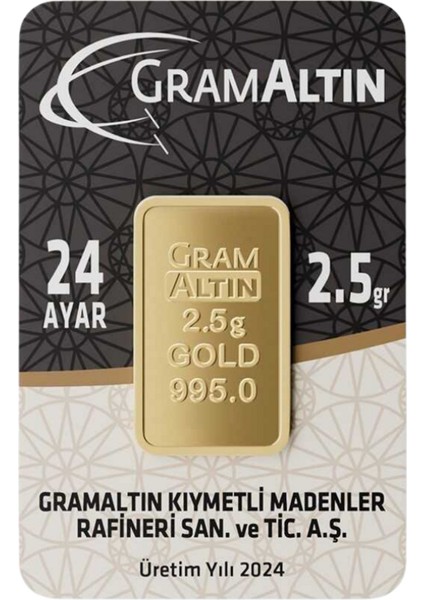 2.5 gr 24 Ayar Iar Gram Altın