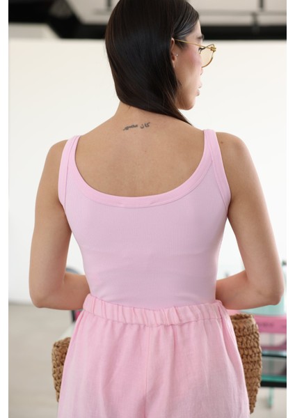 Kendinden Fitilli Askılı Bodysuit
