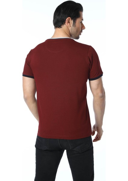 Büyük Beden Basic Pike Bisiklet Yaka T-Shirt