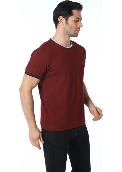 Büyük Beden Basic Pike Bisiklet Yaka T-Shirt