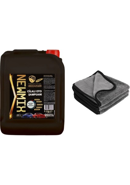 Gold Cilalı Oto Şampuanı 5 kg + Kirpi Bez