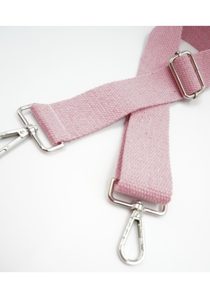 Pink Pembe Ayarlanabilir Çanta Sapı Pembe (Pamuk) 110 cm G:4 cm