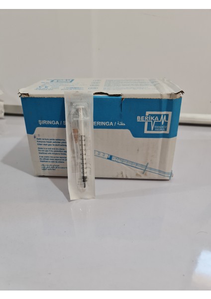 1ml Kahrengi Enjektör 100 Adet