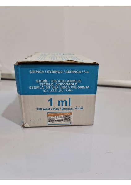 1ml Kahrengi Enjektör 100 Adet