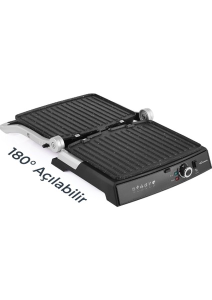CG-320 Bestost 2000 Watt Izgara ve Tost Makinesi Inox
