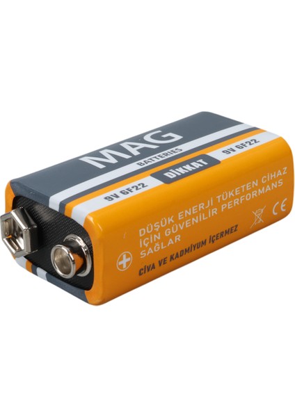 Çinko Karbon 9 Volt Pil (Tekli)