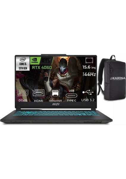 Msı Cyborg 15 I5-13420H A13VF-1204XTR-06 16GB 2tb RTX4060 8gb Freedos 15.6" Full Hd Taşınabilir Bilgisayar & A13VF1204XTRK06