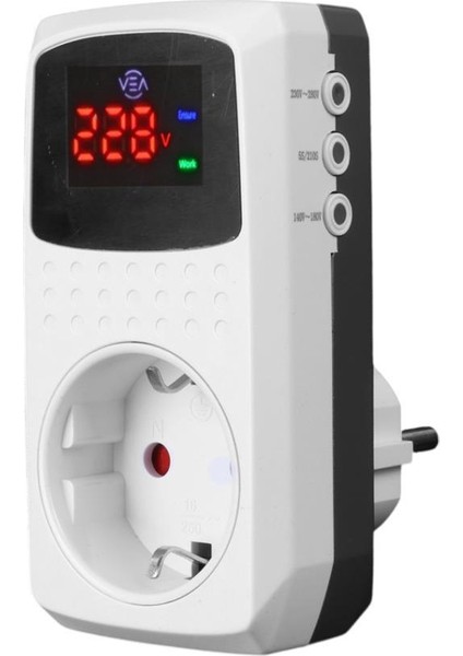 Vea VE-22393 16A 3520W Tekli Dijital Göstergeli Akım Korumalı Priz