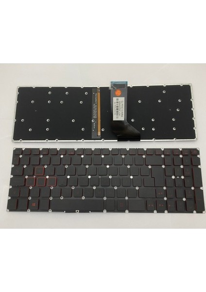 Nion Acer Nitro 5 AN515-51 Uyumlu Notebook Klavye (Siyah Aydınlatmalı Tr)