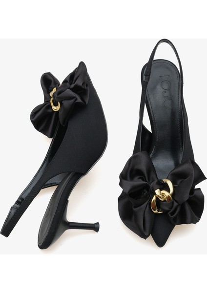 Kadın Arkası Açık Siviri Burun Tokalı Stiletto modelleri