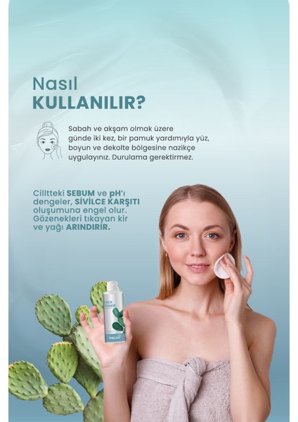 Kaktüs Özlü ve Siyah Nokta Karşıtı Gözenek Salisilik Asit Tonik 200 ml indirimleri