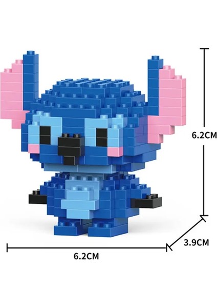 Stitch Linabell Stellalou Yapı Taşları Karikatür Karakter Monte Edilmiş Model Yapı Taş Bebek Oyuncakları Çocuk Hediyeleri Renk: 2601-40 Kutu Yok (Yurt Dışından)