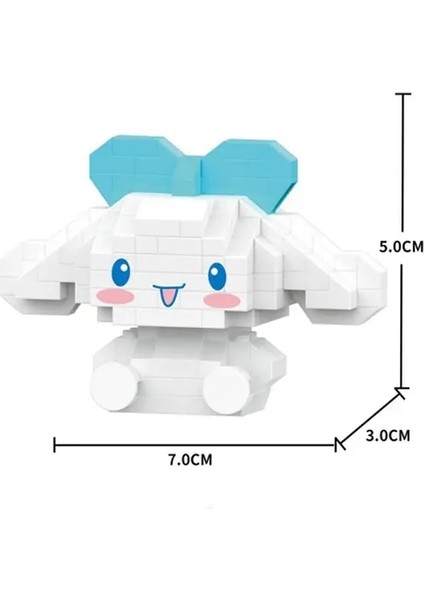 Sanrio Anime Hello Kitty My Melody Cinnamoroll Pompompurin Kuromi Dostları Yapı Taşları Tuğlalar Kız Çocuk Oyuncak Hediye Seti Renk: K5/boyut: Kutu Yok (Yurt Dışından)