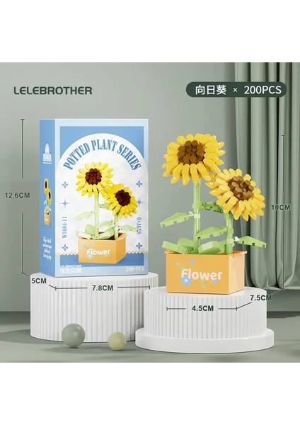 Çiçek Buket Mini Parçacık Yapı Taşları Çiçek Kiti 3D Diy Yaratıcı Bitkiler Ev Dekor Kızı Hediyesi Için Mikro Tuğlalar Yetişkinler Çocuklar Renk: Beyaz (Yurt Dışından)