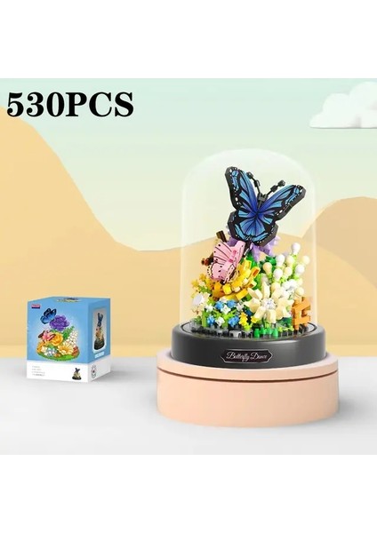 Bee Çiçek Bonsai Yapı Taşları Böcek Bitki Saksı Model Tuğlalar Tozlu Çocuk Diy Oyuncak Noel Hediyesi: Kutu ile (Yurt Dışından)