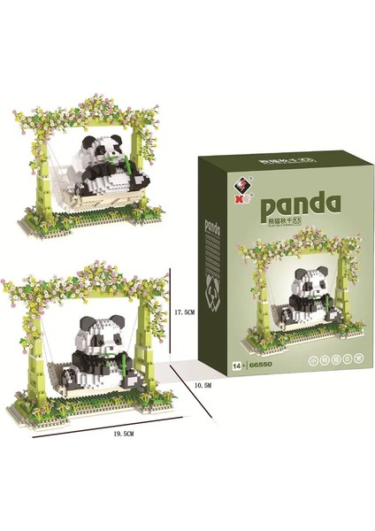 Yaratıcı Dev Panda Yapı Taşları Küçük Parçacık Eğitim Oyuncakları Masaüstü Süsleri Çocuk Tatili Hediye Scolor: 66549/BEDEN: Kutu Yok (Yurt Dışından)